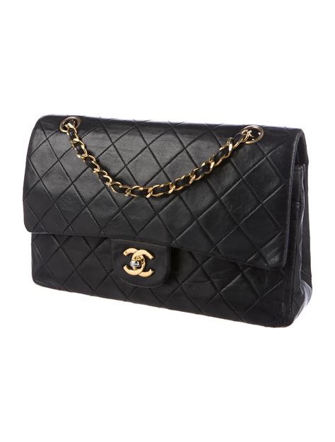 vintage chanel double flap|vintage chanel bag 24k gold.